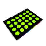 Wholesale Custom Vibrant Neon A5 Spiral Notebook for School or Office