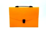 Wholesale Custom Neon Orange Document Bag for Office or School - Image 2
