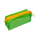 Wholesale Custom Neon Green and Yellow Zipper Pencil Case for School or Office