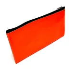 Wholesale Custom Neon Orange Glossy Pencil Case for School & Office