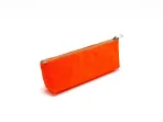 Wholesale Custom Neon Orange Velvet Texture Pencil Case for School & Office