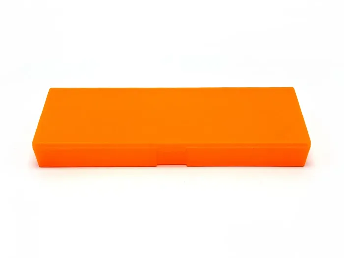 Wholesale Custom Neon Orange Plastic Pencil Case for School & Office - Image 2