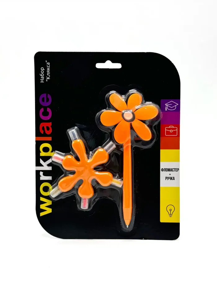 Wholesale Custom Neon Flower Pen and Highlighter Set for Office & School - Image 2