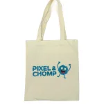 Wholesale Custom Pixel & Chomp Cartoon Tote Bag – Casual Eco-Friendly Bag for Everyday