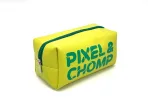 Yellow Pixel & Chomp Pencil Case – Bright and Fun for School, Kids, and Office