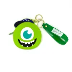 Mike Wazowski Coin Purse Keychain - Fun Green Monster Design für Schlüssel, Münzen und Accessoires