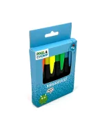 Pixel & Chomp markeerstiftenset - heldere neonkleuren voor school, kantoor en studie