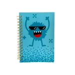 Pixel & Chomp Blue A6 Spiral Notebook – Fun and Stylish for Kids, School, and Office