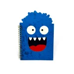 Blue Monster Softcover A5 Spiral Notebook for Kids and Artists