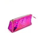 Trendy Pink Cosmetic Bag Stylish Pouch for Makeup Lovers
