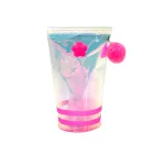 Pochette florale irisée avec Pom Pom Accessoire mignon et ludique