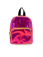 Pink Iridescent Mini Backpack – Stylish & Fun for Teens and Kids - obrazek 2