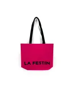 Hot Pink Tote Bag - Trendy and Functional for School or Office
