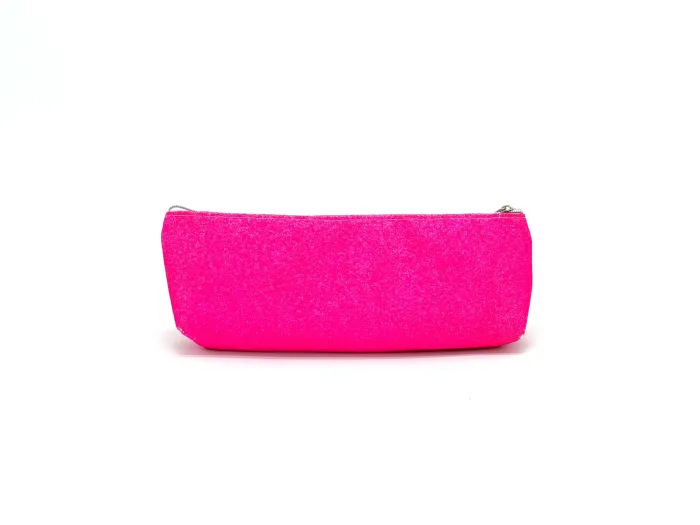 Glitter Pink Zipper Pencil Case – Sparkling and Stylish Case for School, Office, or Travel – Bild 2