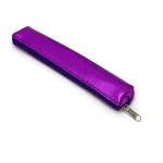 Metallic lila Zipper Pencil Case - Elegantes und stilvolles Etui für Schule, Büro oder Reise