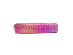 Pink Metallic Padded Pencil Case – Stylish, Durable, and Perfect for School - Image 2