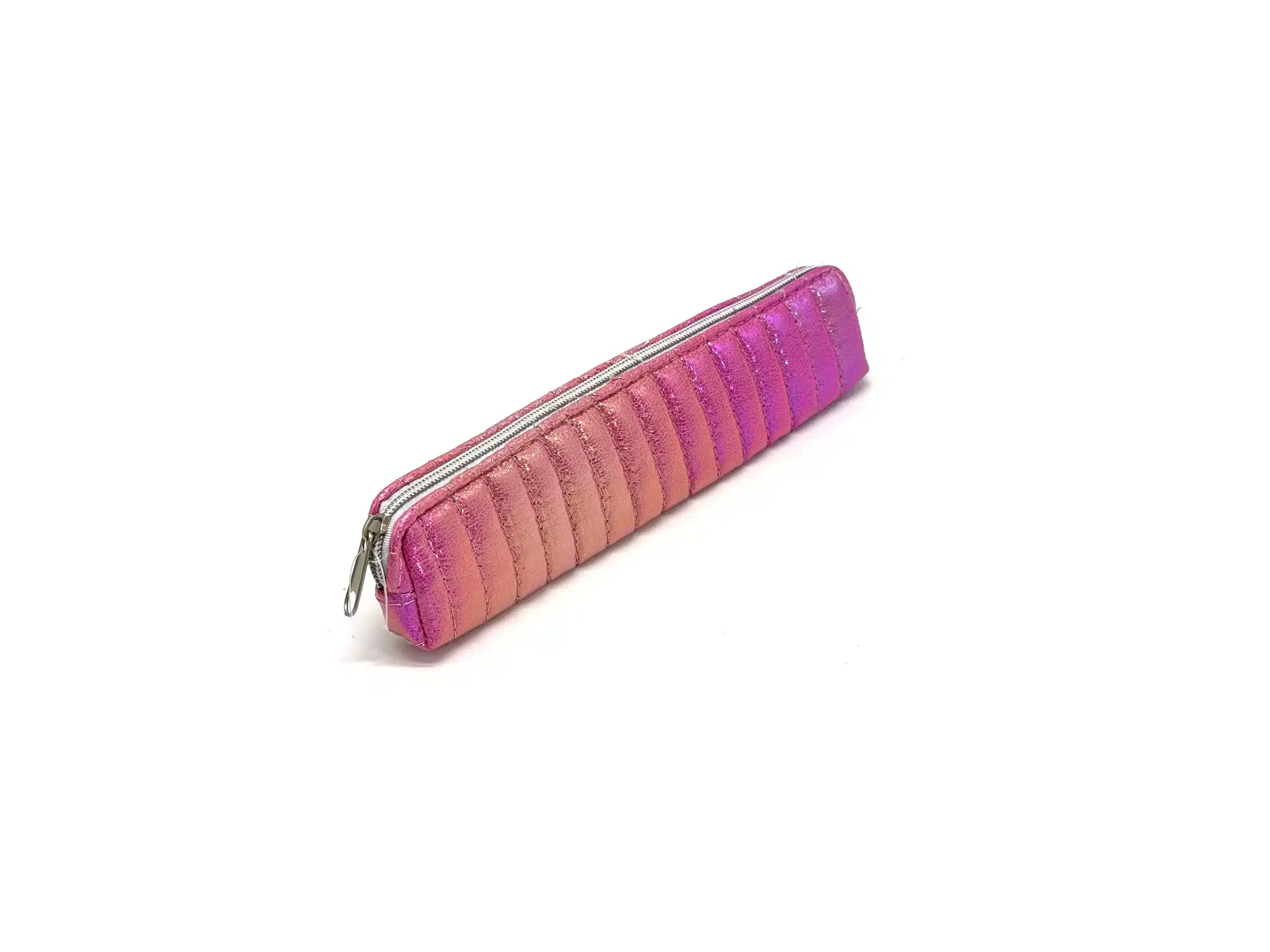 Pink Metallic Padded Pencil Case – Stylish, Durable, and Perfect for School
