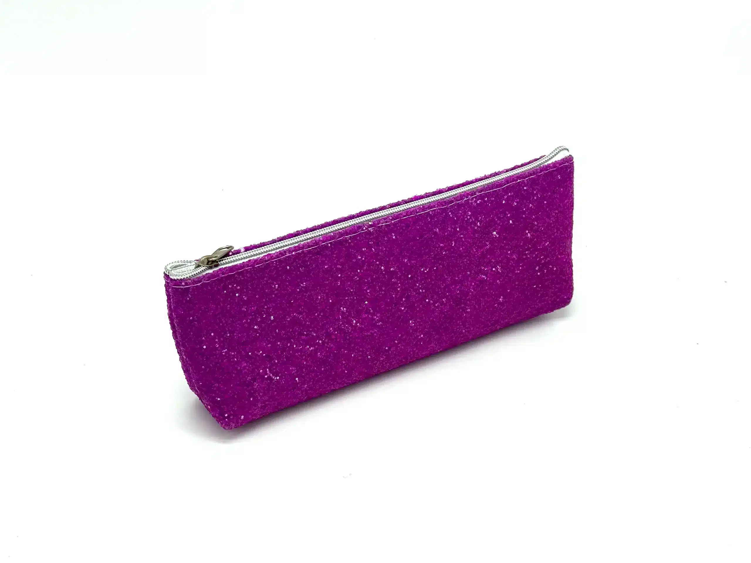 Sparkling Purple Glitter Pencil Case for Kids & Students