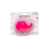 Dévidoir de ruban adhésif Éléphant rose - amusant et fonctionnel pour la maison, l'école ou le bureau