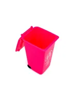 Pink Wheelie Bin Desk Tidy – Compact Trash Organizer for Office