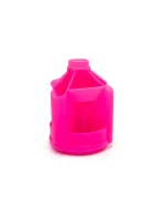 Pink Swivel Pen Holder with Multi-Compartment – Perfect for Kids and School Use – Image 2