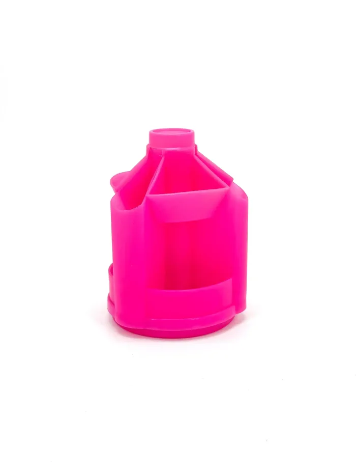 Pink Swivel Pen Holder with Multi-Compartment – Perfect for Kids and School Use – Image 2
