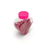 Pink Heart-Shaped Paper Clips – Cute and Practical for Office, School & Home