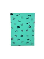 Wholesale Custom Teal A4 Hardcover Notebook Bold Journal for Office & School - Image 2