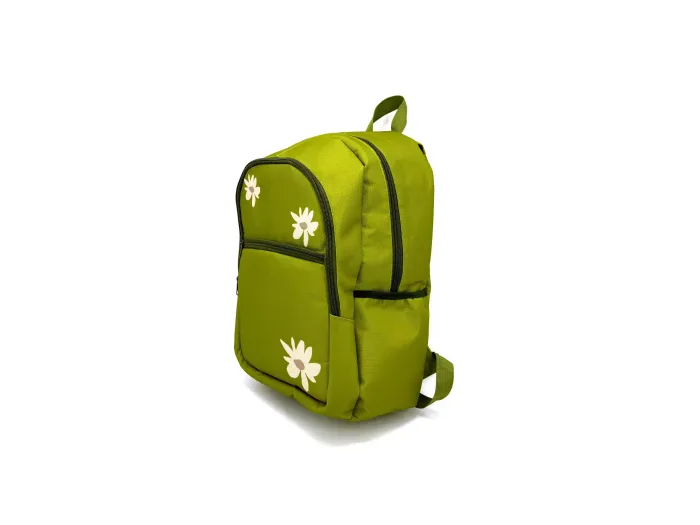 Wholesale Custom Floral Green Backpack for School & Office - Afbeelding 3