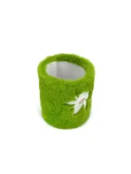 Wholesale Custom Fun Green Plush Pen Holder – Cute Frog & Flower Design - Image 7
