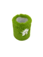 Wholesale Custom Fun Green Plush Pen Holder – Cute Frog & Flower Design - Image 8