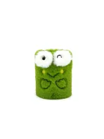 Wholesale Custom Fun Green Plush Pen Holder – Cute Frog & Flower Design - Image 9