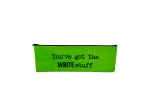 Red and Green Pencil Cases – Vibrant Colors with Humorous Messages for Teens and Adults – Bild 2
