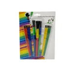 Różnorodne pędzle o żywych kolorach - idealne dla artystów, dzieci i entuzjastów rękodzieła