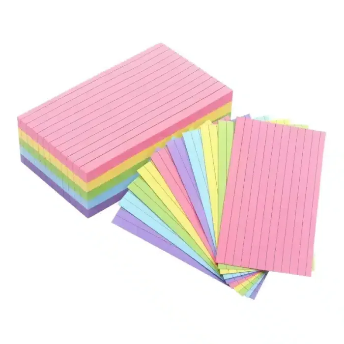 Customize Colored Index Cards Ruled Note Cards for Office & School - Image 3