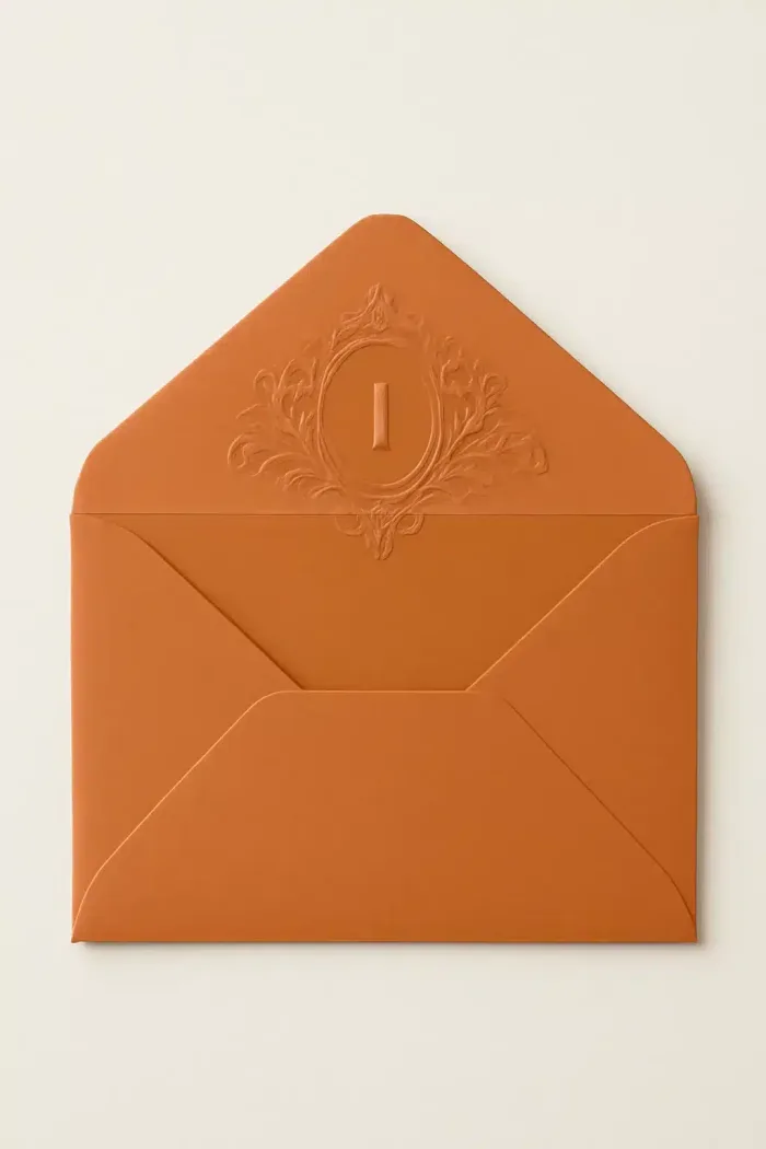 Custom Coloured Embossed Effect Invitation Envelope Perfect for Weddings, Events, and Gifts - Image 3