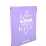 Lawendowy segregator A4 do biura i szkoły