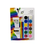 Set d'art 18 pièces - Peintures aquarelles, craies, craies et stylos feutres pour enfants et artistes