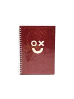 Glittery Red A5 Spiral Notebook – Stylish Softcover for School & Office – Image 2