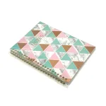 Geometrisch A5 Spiraal Notitieboek met Driehoekig Ontwerp - Trendy & Stijlvol voor School & Kantoor