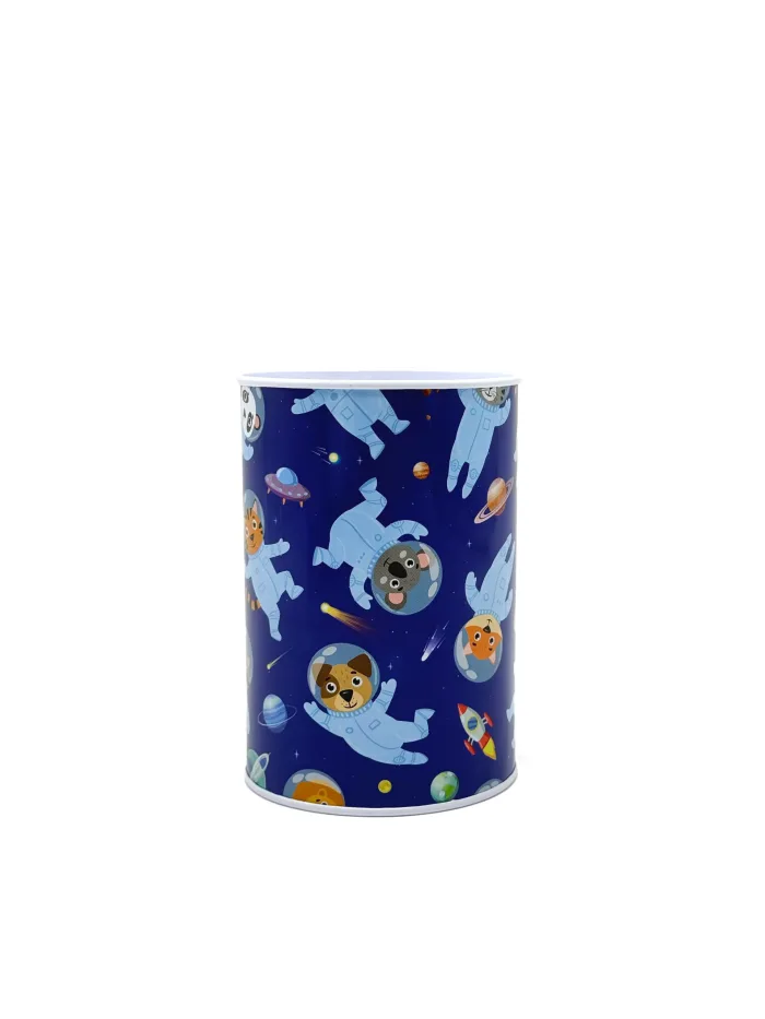 Space-Themed Coin Bank – Fun Savings Bank with Animals in Space Suits – Image 2