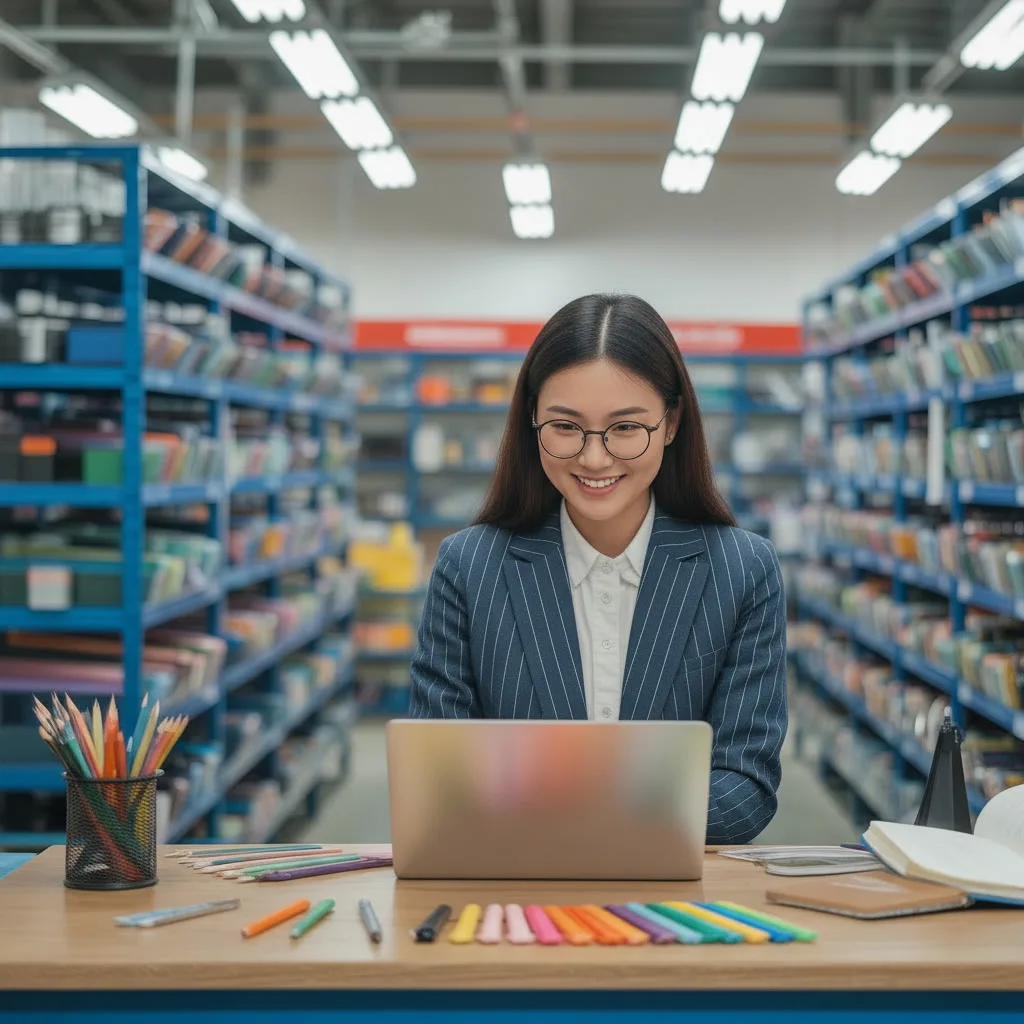 wholesale stationery quality control inspection process on factory production floor