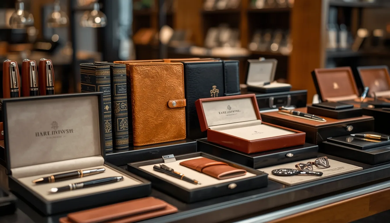 wholesale stationery premium luxury products including leather journals and fountain pens