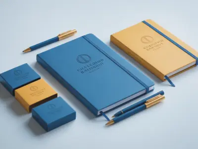 Custom OEM stationery with branded notebooks, pens, and packaging manufactured by ShinyYou